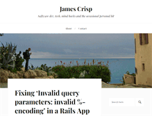 Tablet Screenshot of jamescrisp.org